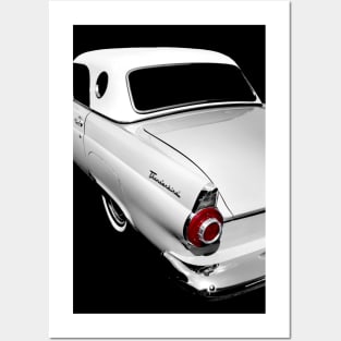 1955 Ford Thunderbird - high contrast Posters and Art